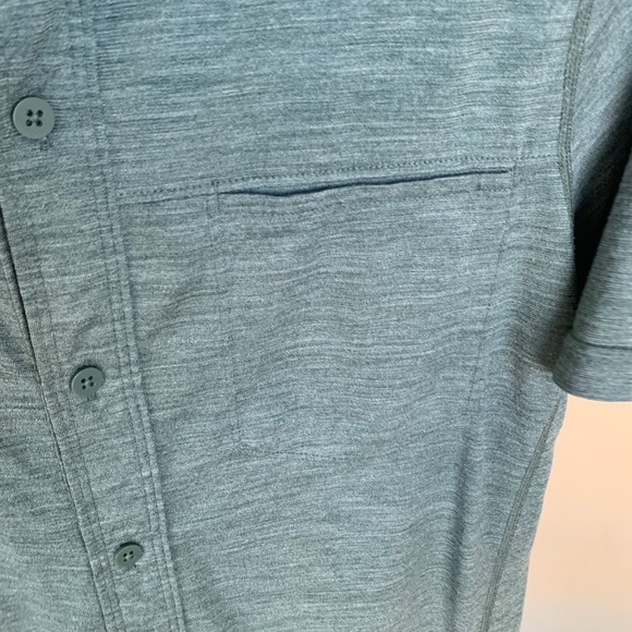 Smartwool Men's Green Button Down Casual Shirt Sz.S Shirt Sleeve Classic - Picture 6 of 9